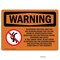 Signmission Safety Sign, OSHA WARNING, 10" Height, Rigid Plastic, Emergency Evacuation, Portrait OS-WS-P-710-V-13153 - alternate 1